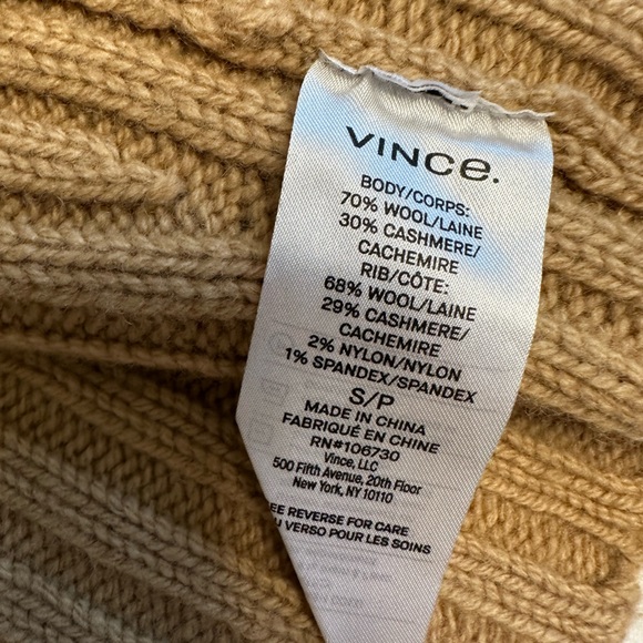 ✨ Vince Wool-Cashmere Ribbed Cardigan ✨
Size: S
Color: Camel - Picture 3 of 12